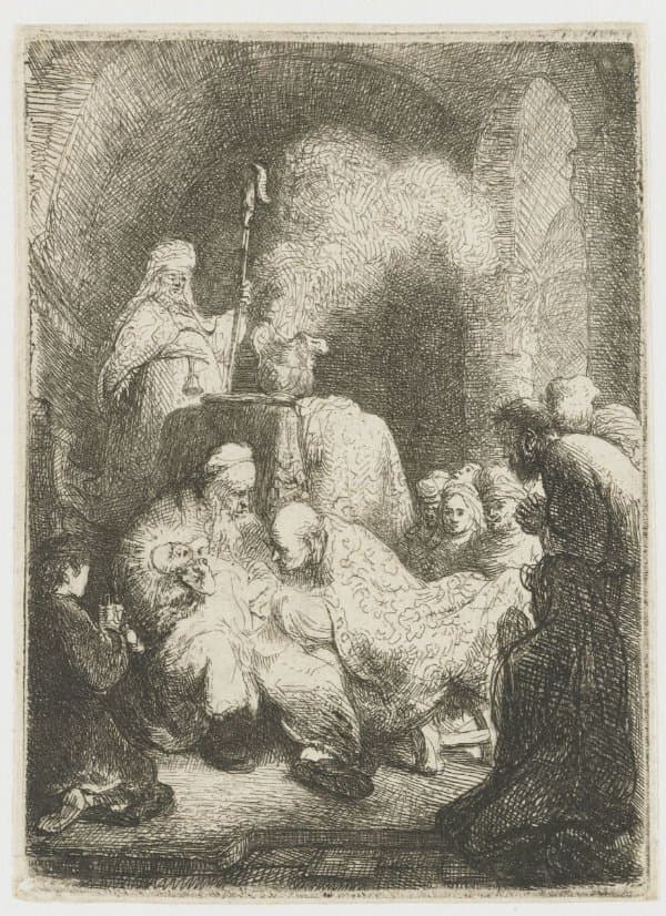 The circumcision: small plate — Rembrandt van Rijn