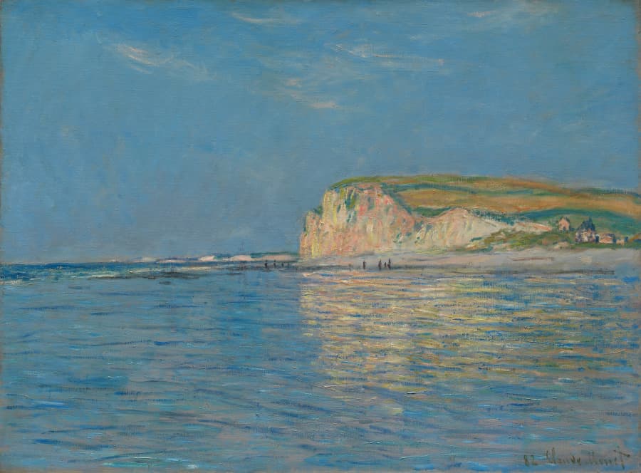 Low Tide at Pourville, near Dieppe, 1882 — Claude Monet